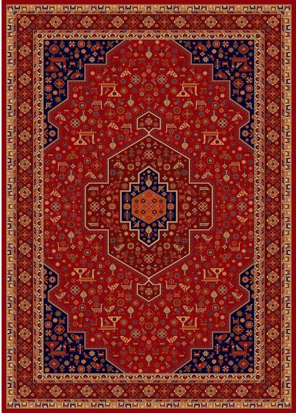 فرش ماشینی زمرد مشهد 700 شانه تراکم 2100 pp کد 38005 درجه 1
